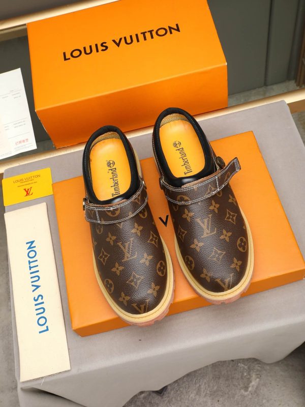 Louis Vuitton Classic Dark Monogram Lug-Sole Mule (7) Louis Vuitton Classic Dark Monogram Lug-Sole Mule
