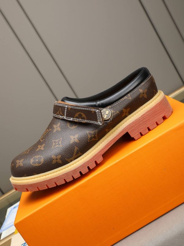 Louis Vuitton Classic Dark Monogram Lug-Sole Mule (8) Louis Vuitton Classic Dark Monogram Lug-Sole Mule