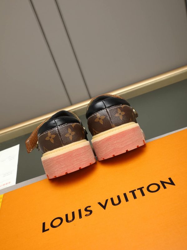 Louis Vuitton Classic Dark Monogram Lug-Sole Mule (9) Louis Vuitton Classic Dark Monogram Lug-Sole Mule