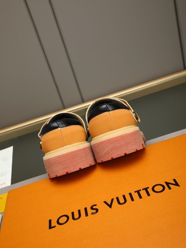 Louis Vuitton Embossed LV Lug-Sole Mule – Wheat & Gum