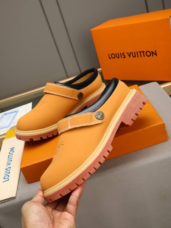 Louis Vuitton Embossed LV Lug-Sole Mule – Wheat & Gum