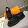 Louis Vuitton Embossed Monogram Lug-Sole Mule – Triple Black