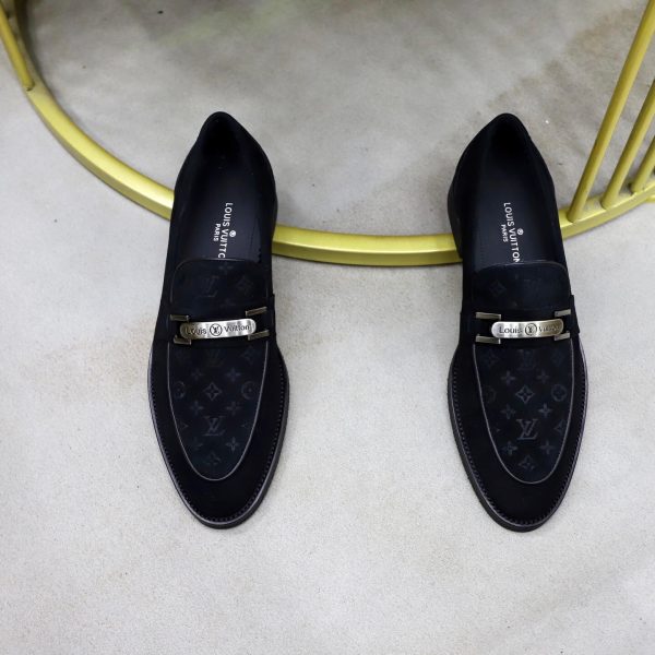 Louis Vuitton Major Loafers – Black Suede & Monogram Leather (3) Louis Vuitton Major Loafers – Black Suede & Monogram Leather