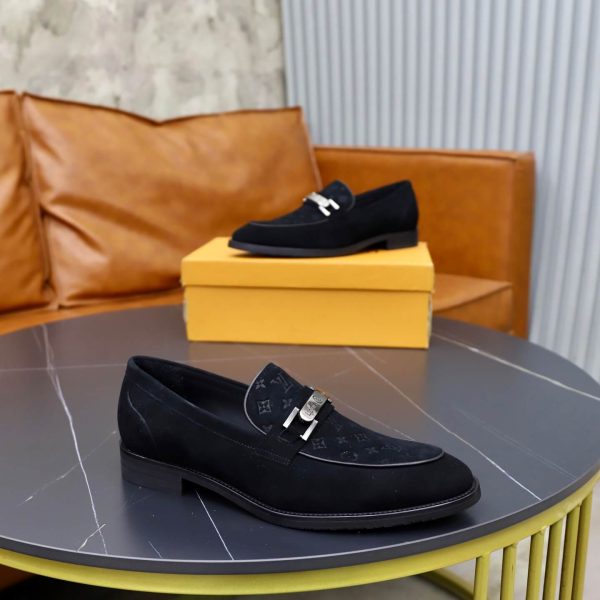Louis Vuitton Major Loafers – Black Suede & Monogram Leather (7) Louis Vuitton Major Loafers – Black Suede & Monogram Leather