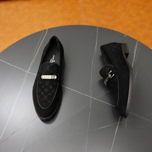 Louis Vuitton Major Loafers – Black Suede & Monogram Leather (8) Louis Vuitton Major Loafers – Black Suede & Monogram Leather