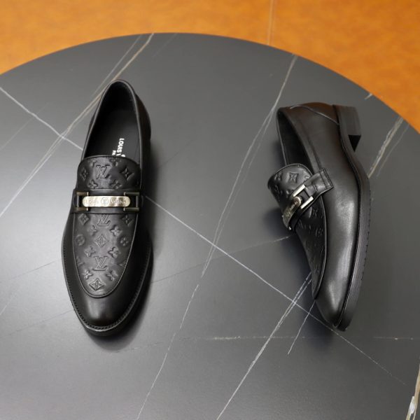 Louis Vuitton Major Loafers – Classic Black Monogram Leather (2) Louis Vuitton Major Loafers – Classic Black Monogram Leather