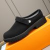 Louis Vuitton Matte Suede Lug-Sole Mule – Triple Black