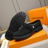 Louis Vuitton Matte Suede Lug-Sole Mule – Triple Black