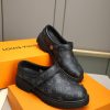 Louis Vuitton Monogram Eclipse Lug-Sole Mule (1) Louis Vuitton Monogram Eclipse Lug-Sole Mule