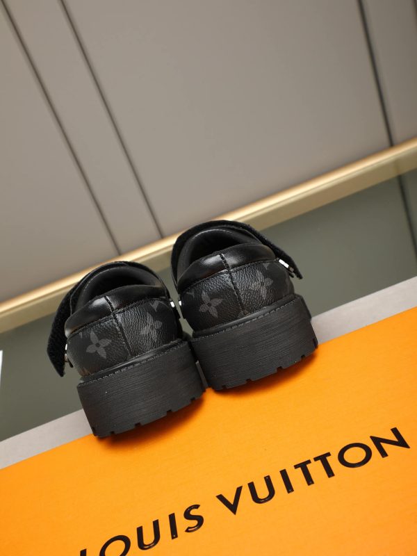 Louis Vuitton Monogram Eclipse Lug-Sole Mule (4) Louis Vuitton Monogram Eclipse Lug-Sole Mule