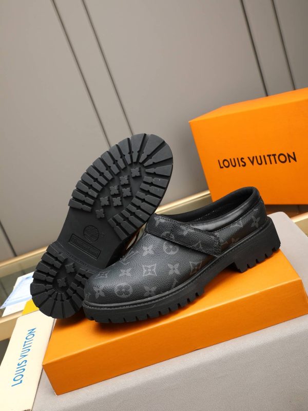 Louis Vuitton Monogram Eclipse Lug-Sole Mule (5) Louis Vuitton Monogram Eclipse Lug-Sole Mule