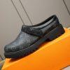 Louis Vuitton Monogram Eclipse Lug-Sole Mule (6) Louis Vuitton Monogram Eclipse Lug-Sole Mule