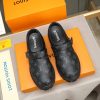Louis Vuitton Monogram Eclipse Lug-Sole Mule (7) Louis Vuitton Monogram Eclipse Lug-Sole Mule