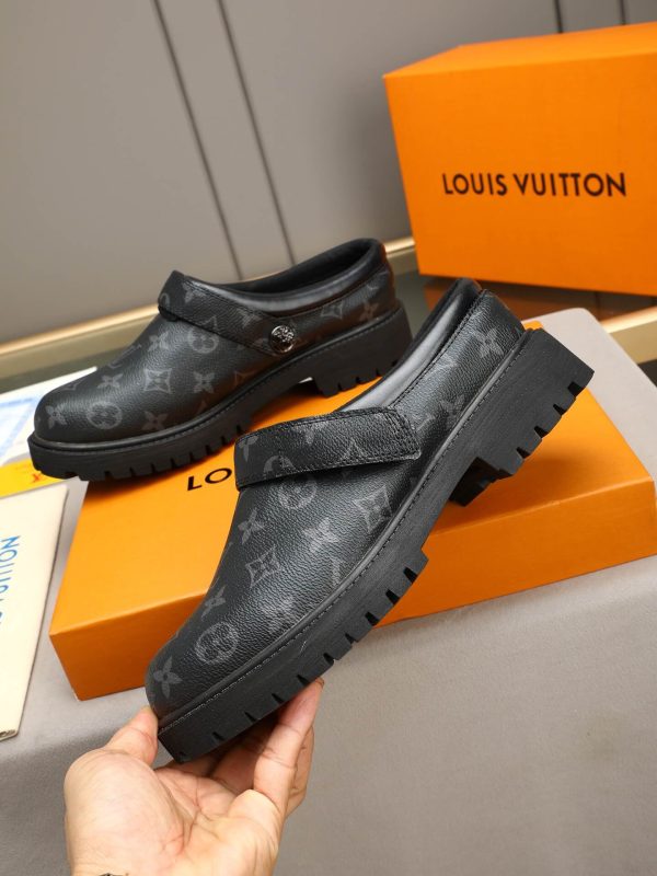 Louis Vuitton Monogram Eclipse Lug-Sole Mule (8) Louis Vuitton Monogram Eclipse Lug-Sole Mule
