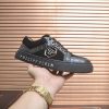 Philipp Croc-Embossed Hexagon Low-Top Sneaker – Black (1) Philipp Croc-Embossed Hexagon Low-Top Sneaker – Black