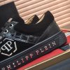 Philipp Croc-Embossed Hexagon Low-Top Sneaker – Black (5) Philipp Croc-Embossed Hexagon Low-Top Sneaker – Black
