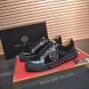 Philipp Croc-Embossed Hexagon Low-Top Sneaker – Black (7) Philipp Croc-Embossed Hexagon Low-Top Sneaker – Black
