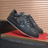 Philipp Plein Camouflage Hexagon Low-Top Sneaker – Black & Grey