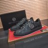 Philipp Plein Camouflage Hexagon Low-Top Sneaker – Black & Grey