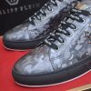 Philipp Plein Camouflage Hexagon Low-Top Sneaker – Grey & Black