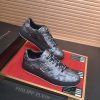 Philipp Plein Camouflage Hexagon Low-Top Sneaker – Grey & Black