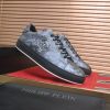 Philipp Plein Camouflage Hexagon Low-Top Sneaker – Grey & Black
