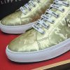 Philipp Plein Camouflage Hexagon Low-Top Sneaker – Olive Gold