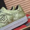 Philipp Plein Camouflage Hexagon Low-Top Sneaker – Olive Gold