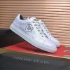 Philipp Plein Camouflage Hexagon Low-Top Sneaker – White & Light Grey