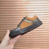Philipp Plein Croc-Embossed Hexagon Low-Top Sneaker – Camel & Black