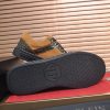 Philipp Plein Croc-Embossed Hexagon Low-Top Sneaker – Camel & Black