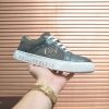 Philipp Plein Croc-Embossed Hexagon Low-Top Sneaker – Olive & Metallic Green