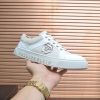 Philipp Plein Croc-Embossed Hexagon Low-Top Sneaker – White