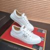 Philipp Plein Croc-Embossed Hexagon Low-Top Sneaker – White