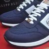 Philipp Plein Hexagon Runner Sneaker – Navy Blue & White