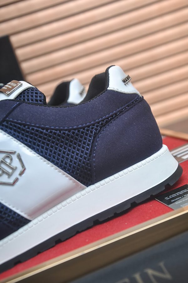Philipp Plein Hexagon Runner Sneaker – Navy Blue & White