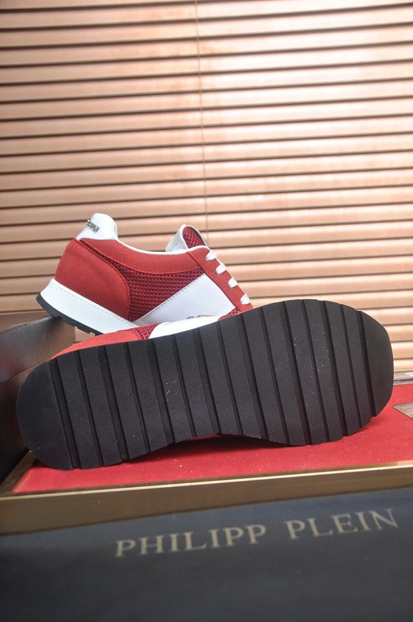 Philipp Plein Hexagon Runner Sneaker – Red & White (3) Philipp Plein Hexagon Runner Sneaker – Red & White
