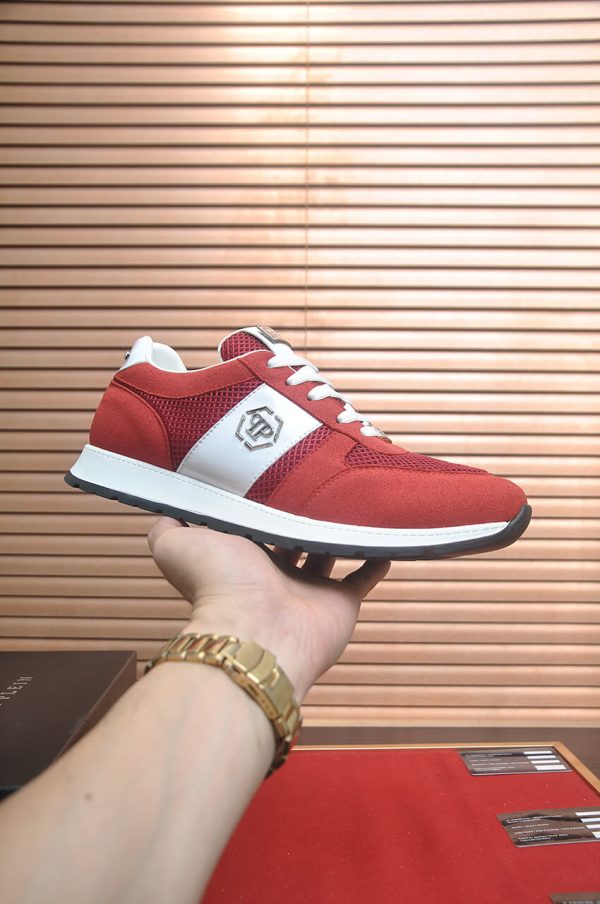 Philipp Plein Hexagon Runner Sneaker – Red & White (8) Philipp Plein Hexagon Runner Sneaker – Red & White