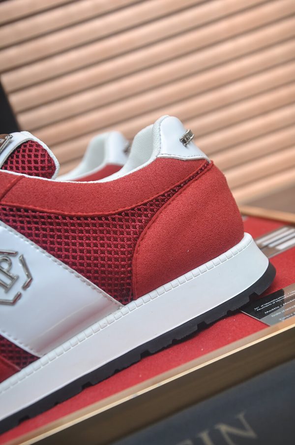 Philipp Plein Hexagon Runner Sneaker – Red & White (9) Philipp Plein Hexagon Runner Sneaker – Red & White