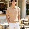 Polo Ralph Lauren Cable-Knit Cotton Polo-Collar Sweater- Beige (4) Polo Ralph Lauren Cable-Knit Cotton Polo-Collar Sweater- Beige