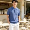 Polo Ralph Lauren Cable-Knit Cotton Polo-Collar Sweater- Blue (6) Polo Ralph Lauren Cable-Knit Cotton Polo-Collar Sweater- Blue