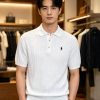 Polo Ralph Lauren Cable-Knit Cotton Polo-Collar Sweater- White (3) Polo Ralph Lauren Cable-Knit Cotton Polo-Collar Sweater- White