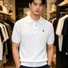 Polo Ralph Lauren Cable-Knit Cotton Polo-Collar Sweater- White (5) Polo Ralph Lauren Cable-Knit Cotton Polo-Collar Sweater- White