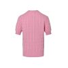 Polo Ralph Lauren Cable-Knit Cotton Short-Sleeve Cardigan- Pale Pink