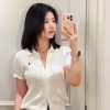 Polo Ralph Lauren Cable-Knit Cotton Short-Sleeve Cardigan- White