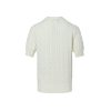 Polo Ralph Lauren Cable-Knit Cotton Short-Sleeve Cardigan- White