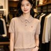 Polo Ralph Lauren Cotton Polo-Collar Knit Shirt- Camel Melange