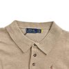 Polo Ralph Lauren Cotton Polo-Collar Knit Shirt- Camel Melange