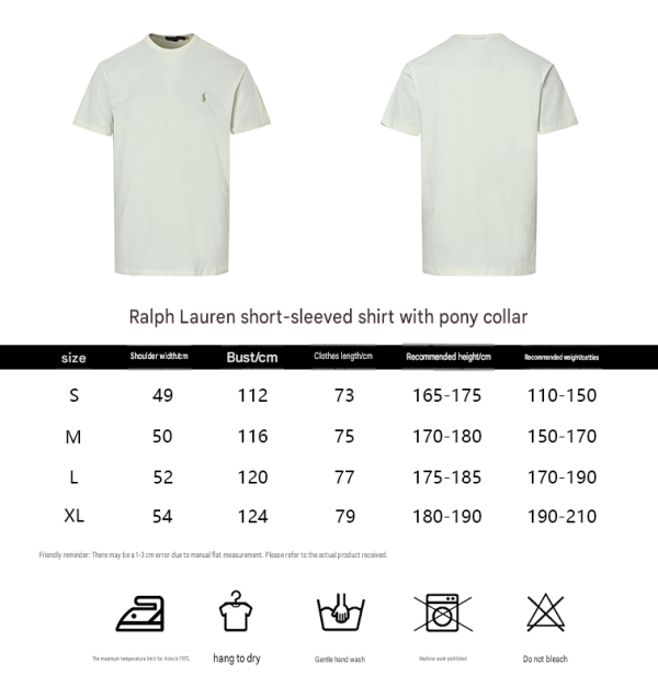 Polo Ralph Lauren Jersey Crewneck T-Shirt- Parchment Cream (1) Polo Ralph Lauren Jersey Crewneck T-Shirt- Parchment Cream