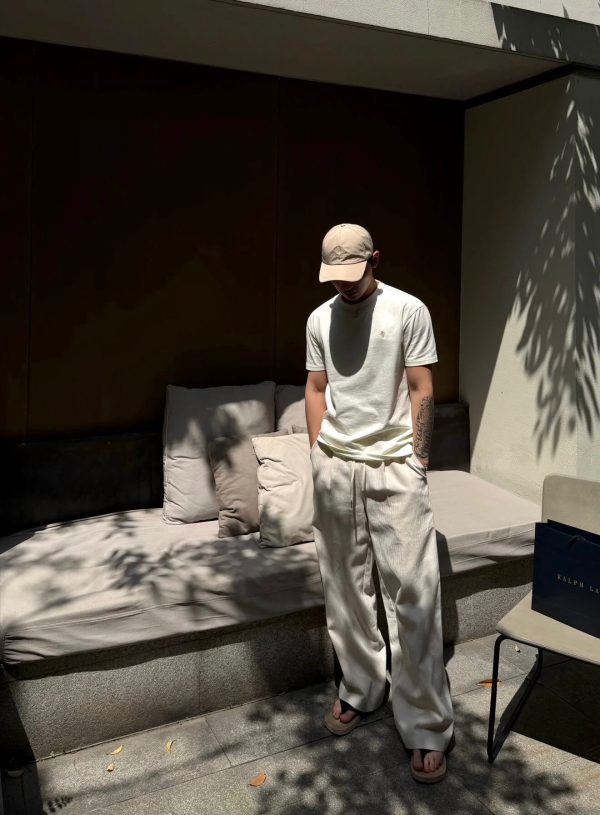 Polo Ralph Lauren Jersey Crewneck T-Shirt- Parchment Cream (1) Polo Ralph Lauren Jersey Crewneck T-Shirt- Parchment Cream
